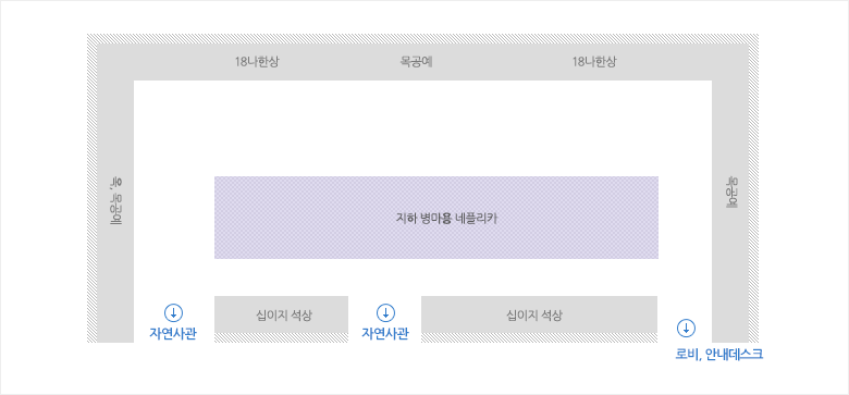 공예관 (497㎡ ) 배치도